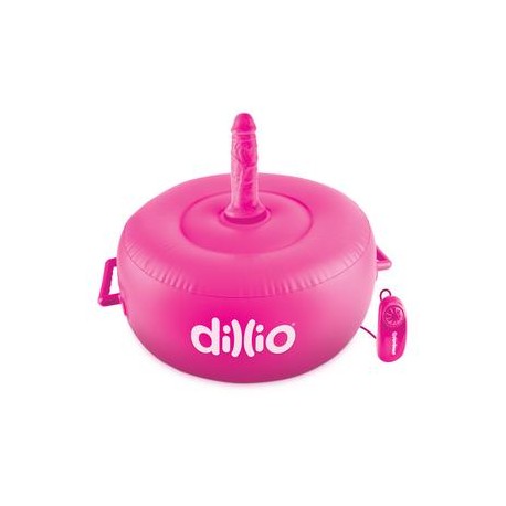 Dillio Vibrating Inflatable Hot Seat - Pink  