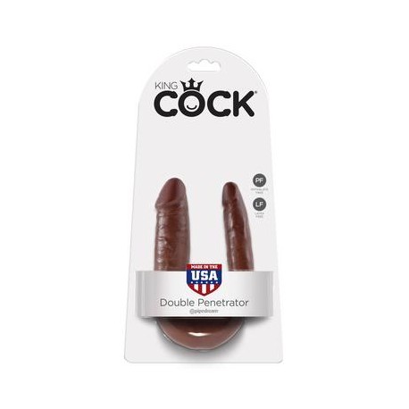 King Cock Small Double  Trouble - Brown 