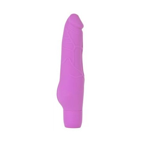 Silicone Penis 10 Speed Vibrator - Pink  