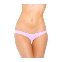 Scrunch Hip Half Back Bikini  - Baby Pink - One Size 