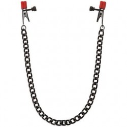 Chain - Nipple Clips with Heavy Chain & Silicone  Tips 