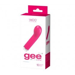 Gee Plus Rechargeable Mini Vibe - Hot in Bed Pink  