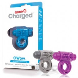 Charged Owow Rechargeable Vibe Ring - Assorted - 6 Count Display 