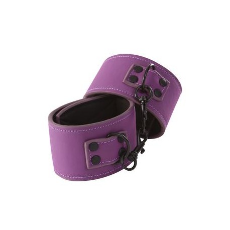 Lust Bondage Wrist Cuff - Purple  