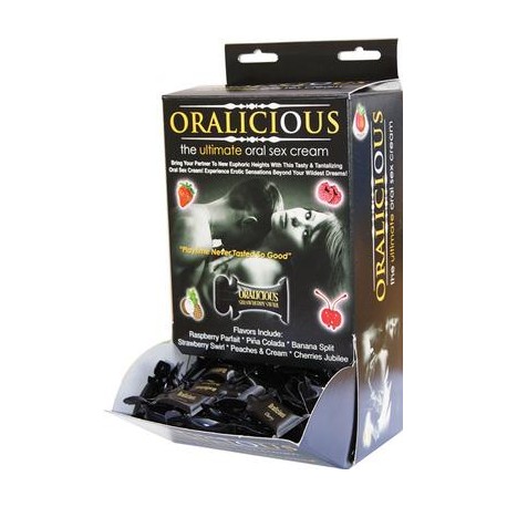 Oralicious - the Ultimate Oral Sex Cream - 144  Piece Fishbowl - Assorted 