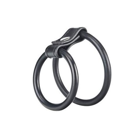 Duo Cock And Ball Ring - Black