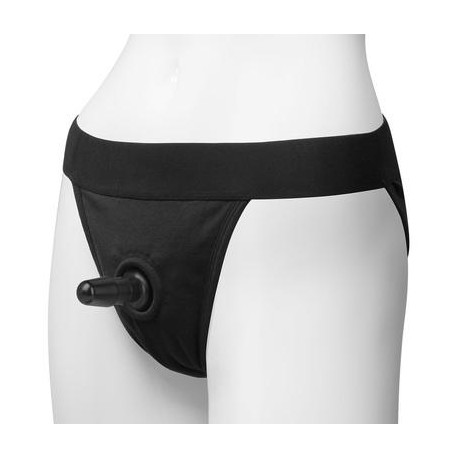 Vac- U- Lock Panty Harness W/ Plug - Full Back -  S/ M  