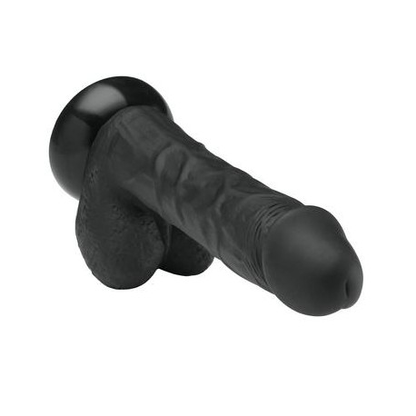 7" Silicone Pro Odorless Dong - Black  
