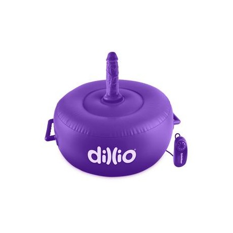 Dillio Purple - Vibrating Inflatable Hot Seat   