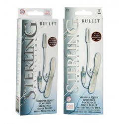 Sterling Collection Micro Sized Silver Bullet With Plug In Jack 