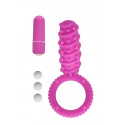 Simply Silicone 10X Love Button Ring - Pink