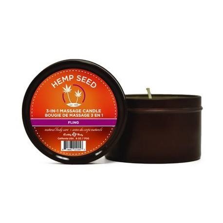 3-in-1 Fling Candle with Hemp - 6 Oz.    