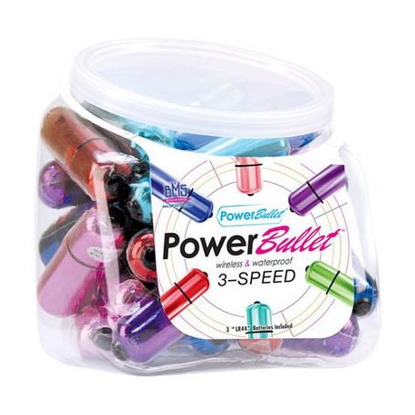 Power Bullet Fishbowl Color  3 - 30 Pieces Display 
