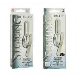 Sterling Collection Slimline Silver Bullet With Plug In Jack 