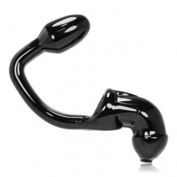 Tailpipe Chastity Cock-lock and Attached Buttplug - Black 