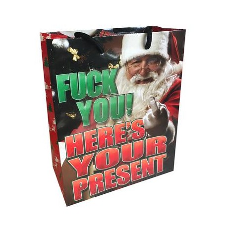 Fuck You! Here's Your Present X-mas - Gift Bag  