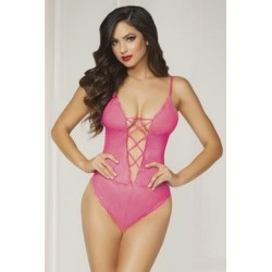 Lace Teddy - Pink - One Size  