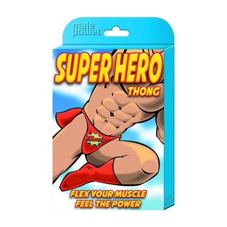 Super Hero Thong - One Size - Red  