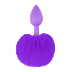 Neon Bunny Tail - Purple  