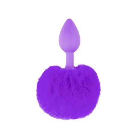 Neon Bunny Tail - Purple  