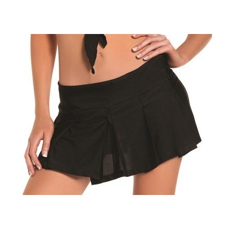 Black Pleated School Girl Skirt - Medium/ Large  