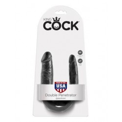 King Cock Small Double  Trouble - Black 