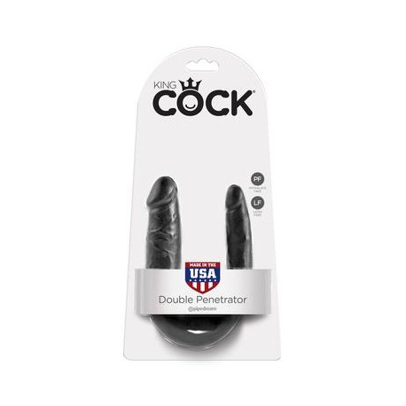 King Cock Small Double  Trouble - Black 