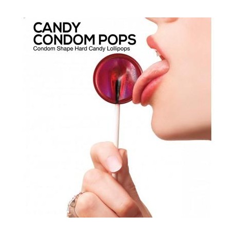 Candy Condom Pop -  Strawberry  