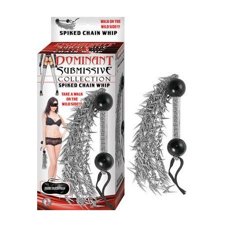 Dominant Submissive Collection Spiked Chain Spiked Chain Whip  