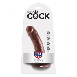 King Cock 6-inch Cock - Brown  