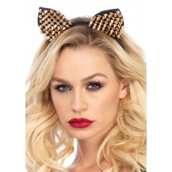 Studded Cat Ears - Gold