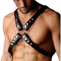Strict Leather 4 Strap Chest Harness - Small /  Medium