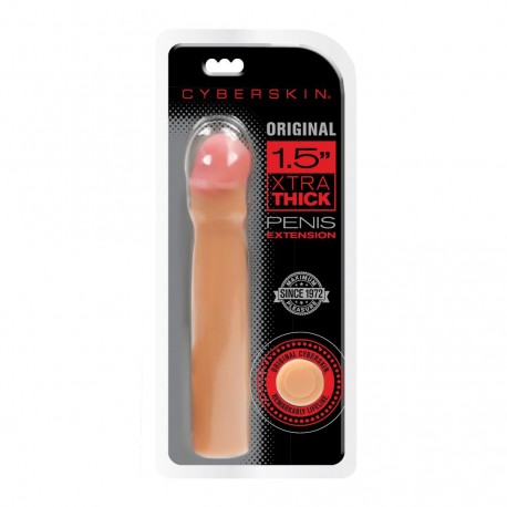 Cyberskin Original 1.5 Inch Xtra Thick Penis  Extension - Light