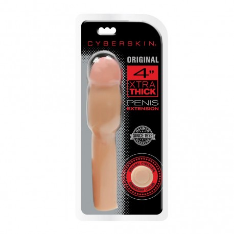 Cyberskin Original 4 Inch Xtra Thick Penis  Extension - Light