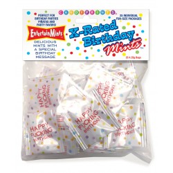 X-Rated Birthday Mints - 25 Individual Fun Size Packages