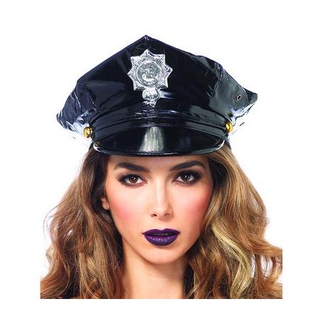 Vinyl Police Hat  