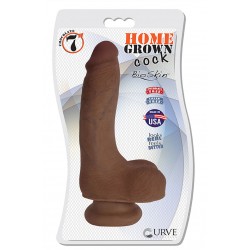 7&quot; Home Grown Cock - Chocolate