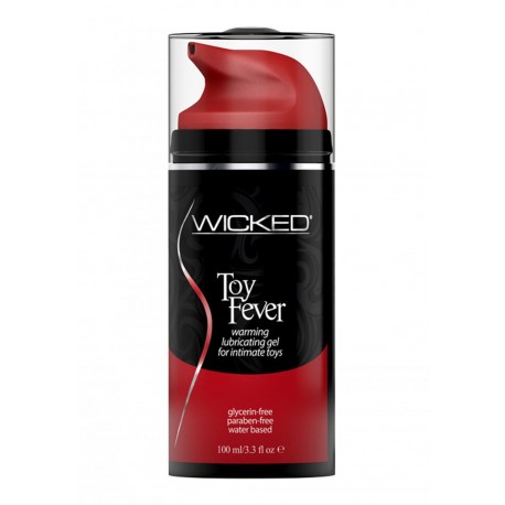 Wicked Toy Fever Warming Lubricating Gel  Water Based for Intimate Toys 3.3 Ounce