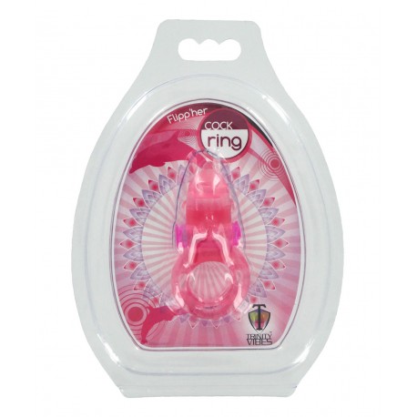 Flippher Vibrating Cock Ring - Pink