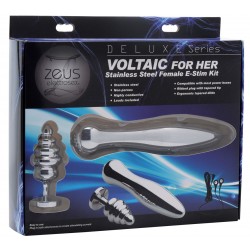 Deluxe Series Voltaic for Her Stainless Steel  Female E-Stim Kit