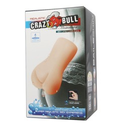 Crazy Bull No Lube Masturbator Sleeve - Realistic Anal Skin-Like Texture