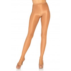 Opaque Sheer to Waist Pantyhose With Cotton Crotch - One Size - Beige
