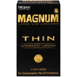 Trojan Magnum Thin - 12 Pack  TJ64612