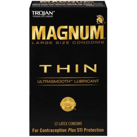 Trojan Magnum Thin - 12 Pack  TJ64612