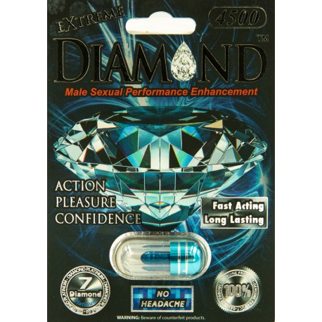 Extreme Diamond 4500 Male Sexual Enhancement  Single Pack