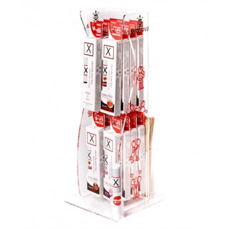 X on the Lips Buzzing Lip Balm - 16 Piece Tower Display - Assorted Flavors