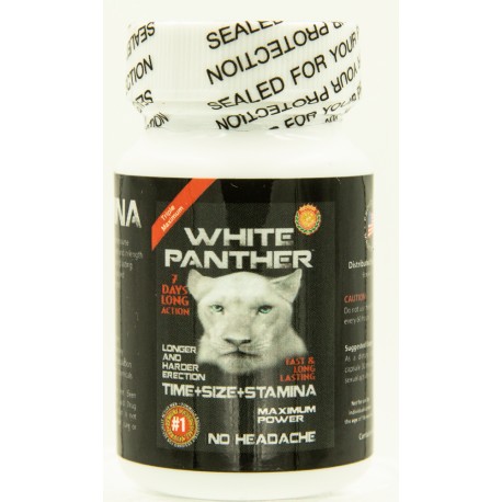 White Panther Sexual Male Enhancement 6 Ct Bottle