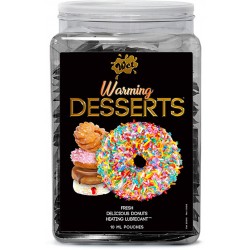 Wet Warming Desserts Fresh Delicious Donuts 10ml Pouch Counter Bowl 144pc Display