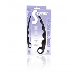 The 9's S-Curves Curved Silicone Anal Beads