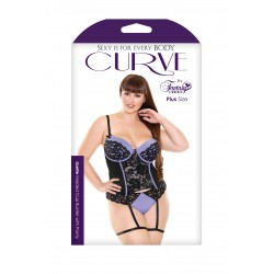 Lisette Bustier and Panty - Periwinkle/black - 1x2x